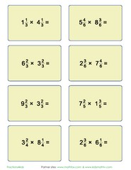 Multiplying mixed fractions